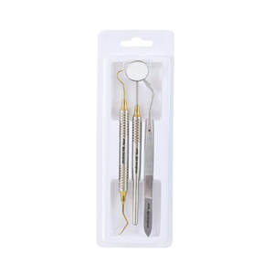Juego de Exploración Dental Profesional de Acero Inoxidable, 3 Piezas, Kit de Diagnóstico Básico con Estuche Esterilizable - Product Image 2