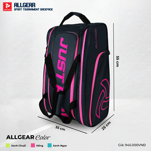 Mochila de Pickleball Just Play All Gear Tour Grande de PVC con Cierre de Cremallera, 6 Compartimentos, Almacenamiento para Raquetas y Zapatos, Resistente al Agua - Product Image 5