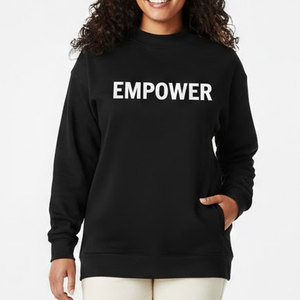 Achetez un haut à col montant pour femme, respirant, en tricot doux, à manches longues, avec logo personnalisé - Product Image 2