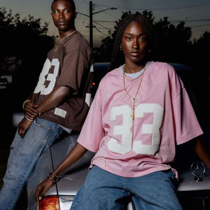 Camiseta de Fútbol Americano Personalizada - Manga Corta, Colores Personalizables, Diseño en Blanco al por Mayor para Clubes y Equipos - Product Image 2