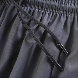 Pantalones Cortos Deportivos Casuales para Hombre, Diseño de Fabricante, Secado Rápido, 100% Algodón Tejido, con Logotipo Personalizado y Patrón Sólido, Cintura Elástica - Product Image 3