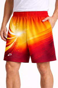 กางเกงวิ่งซับลิเมชั่นแบบกำหนดเองสำหรับผู้ชาย น้ำหนักเบา เอวแบบรูดเชือก ลายกราฟิก กางเกงออกกำลังกาย แห้งเร็ว ประสิทธิภาพสูง รับผลิตแบบ OEM - Product Image 5