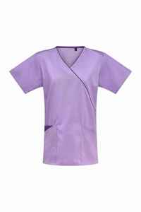 Uniformes de Enfermería de 2 Piezas: Blusa de Manga Corta y Pantalones Largos, Ropa de Trabajo con Cuello en V para Clínica - Product Image 4