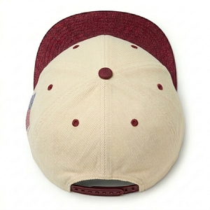 Casquette Snapback Premium à 6 Panneaux, Visière Plate, en Sergé de Coton Structuré, Logo Brodé Personnalisé, Marque Privée, Fabricant OEM ODM - Product Image 3