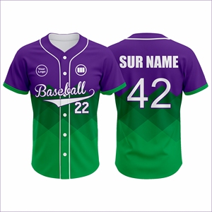 ชุดยูนิฟอร์มเบสบอลคุณภาพสูงแบบสั่งทำพิเศษ เสื้อเจอร์ซีย์ระบายอากาศ แห้งเร็ว ยืดได้สี่ทิศทาง ผลิตจากโพลีเอสเตอร์ 100% ชุดกีฬาสำหรับทีม - Product Image 6