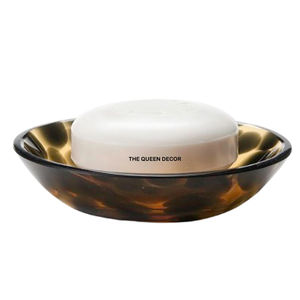 Excelente Jabonera de Excelente Calidad, Forma Redonda, para Fregadero de Cocina y Baño, Diseño Moderno de Cuerno Natural - Product Image 1