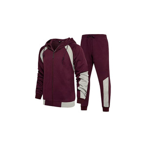 Ensemble de survêtement de course pour homme : veste zippée intégrale et pantalon – Tenue de sport athlétique pour l'entraînement, la gym et les loisirs – Coupe régulière et confortable - Product Image 2