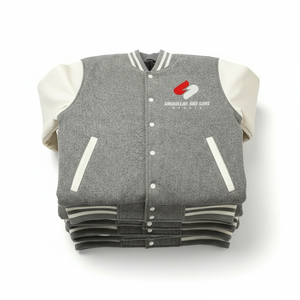 Casual Varsity <b>Jacket</b> <b>Men</b> Cotton Polyester PU Sleeve <b>Baseball</b> Style <b>Jacket</b> - Product Image 6