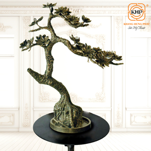 Escultura de Bonsái de Hierro Khang Hung Phat, Soldadura con Impresión Digital, Forma Irregular, Decoración Artística para el Hogar - Product Image 1