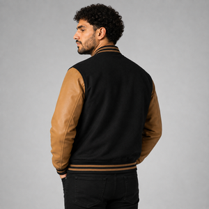 Latest Arrival Men Varsity Jacket Custom Logo Soft Comfortable Casual Baseball Bomber Streetwear Varsity Jacket Wholesale - Product Image 4