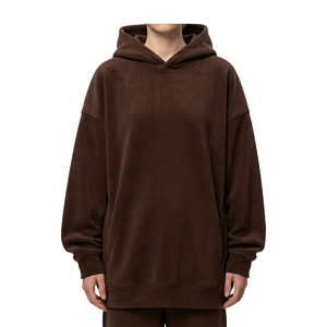Vente en gros de sweats à capuche surdimensionnés en molleton de coton 380GSM pour femmes, pour les marques de vêtements décontractés et les détaillants - Product Image 2
