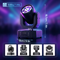 Mini projecteurs rotatifs Bee Eye 30W R/G/B/W/Y/Rose LED DMX avec télécommande pour scène, discothèque, DJ, fête, bar