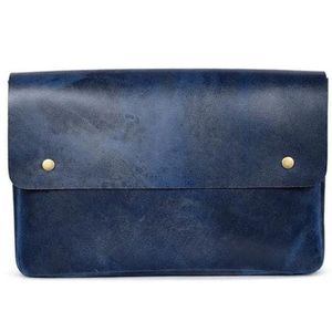 Vintage <b>Leather</b> Document Folder A4 File Case Portfolio Bag with Handle Office Storage Organizer Custom Logo Opaque - Product Image 3