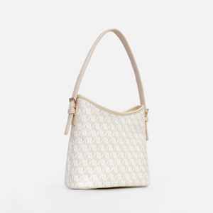 Women's <b>Large</b> Capacity Old Flower Design <b>Crossbody</b> Tote <b>Bag</b> One-Shoulder Solid Color with Zip Closure Polyester Lining - Product Image 4