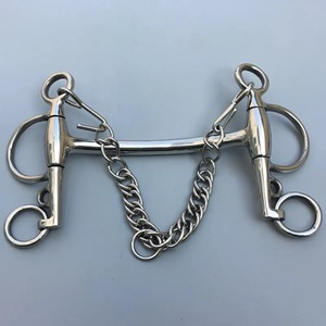 สแตนเลสสตีล Mullen ปากยาว Pelham บิตม้าบิตกับ Chain13.5cm ขอบ - Product Image 3