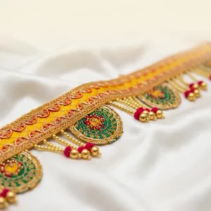 Traditional Pearl Bead Toran Bandhanwar Door Hanging Decorative Wall Decor for Festival Wedding and Home Entrance - Product Image 4
