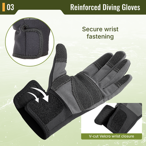 Aropec 2026 Nuevos Guantes de Buceo de Neopreno de 2mm con Kevlar, Palma y Dedos Flexibles de Amara, Correa de Velcro en V - OEM/ODM/OBM - Product Image 4