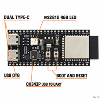 Carte de développement ESP32-S3-DevKitC-1 ESP32-S3-WROOM-1-N16R8 N8R2 N8R8 avec 16 Mo de Flash, 8 Mo de PSRAM, USB Type C OTG, WiFi, BT, module IoT