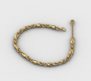 Top Selling 18k Gold Filled 925 <b>Silver</b> Fish Pattern Trendy Design Dainty Chain Link Christian Designer <b>Bracelet</b> Fine Jewelry - Product Image 1