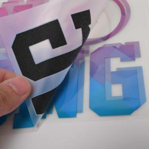 Matte Bule Tím Logo Truyền Nhiệt Nhãn Tùy Chỉnh Tên Thương Hiệu Tag Cho T-Shirts Cuộn Hình Dạng Dễ Dàng Nhiệt Kỹ Thuật Báo Chí - Product Image 3