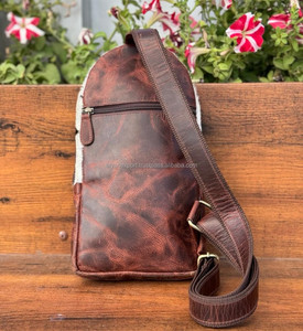 New Hand <b>Tooled</b> Hair on Genuine <b>Leather</b> Crossbody Sling Bags Western Stylish Women Chest Bags Outdoor Luxury Travel Chest Bags - Product Image 6