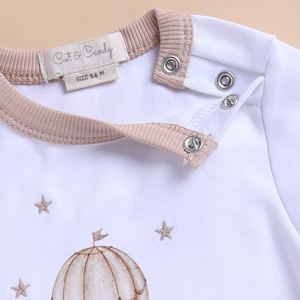 บอดี้สูทแขนยาวผ้าใยไผ่ออร์แกนิคคุณภาพพรีเมียมผสมอีลาสเทน - สีบอลลูนป๊อป - Product Image 4