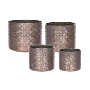 Maceta decorativa de metal de cobre para interiores macetas comerciales Macetas - Product Image 3