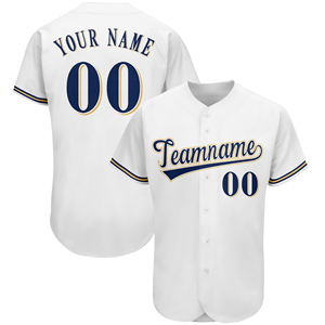 Maillot de baseball personnalisé pour homme, bleu marine, nom de l'équipe 00, impression sublimée, logo frontal, manches courtes, coupe classique, anti-humidité - Product Image 2
