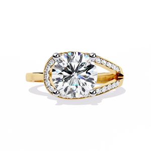 Bague de fiançailles pour femme en moissanite taille poire, en argent 925, sertie à griffes, forme goutte d'eau classique - Product Image 3