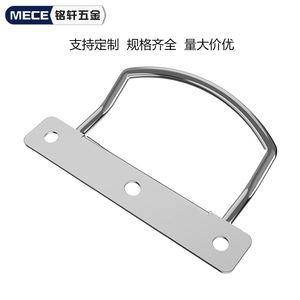Poignée robuste en fer pour boîte industrielle, design pliable épaissi, revêtement en zinc bleu, accessoires de quincaillerie mobiles pour châssis et caisses - Product Image 2