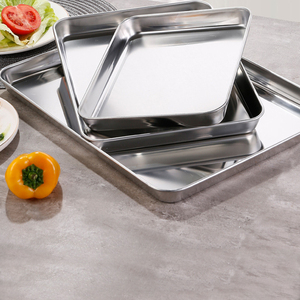 Plat à pâtisserie élégant en acier inoxydable avec revêtement multicouche pour une préparation pratique des desserts faits maison, intérieur spacieux et lisse - Product Image 6