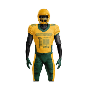 Polyester/Cotton Sportswear Unisex Durable Stretchable Breathable Quick Dry American Football Uniform Sets Team Name - Product Image 3