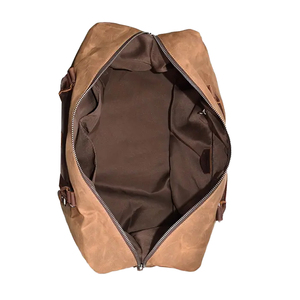 Nouveau sac de voyage décontracté en cuir véritable sur mesure, prix de gros, léger, qualité supérieure, polyester, 100% cuir véritable - Product Image 4
