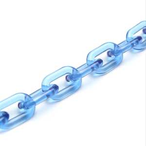 Collier long et massif en résine, style moderne, maillons grands, mélange de couleurs, fait main, punk, ajouré, pour anniversaire, chaîne murale, décoration intérieure - Product Image 4