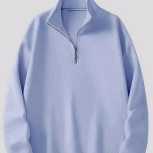 Sudadera Unisex con Cierre de Cremallera, Forro Polar de Poliéster, Color Sólido, Corte Regular, Sudadera Informal de Invierno con Logotipo Frontal con Impresión Digital - Product Image 1