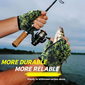 Guantes de Pesca Sublimados Personalizados Más Vendidos, Guantes de Silicona Resistentes al Viento para Camping y Caza, Guantes Hechos a Medida - Product Image 6