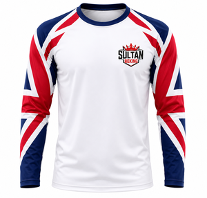 Maillot de sublimation personnalisé à manches longues Alabama, logo personnalisé, vêtements de sport d'équipe, design de manches avec drapeau d'Alabama, fabricant OEM - Product Image 3
