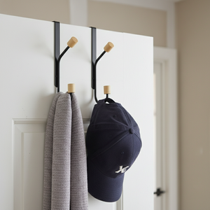 <b>Modern</b> Eco-Friendly Metal Workspace Hanging <b>Hook</b> Organizer for <b>Coats</b> and Personal Items 2-Piece Set - Product Image 4