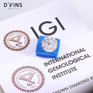 Bijoux D'vins : Diamant synthétique (cultivé en laboratoire) de qualité supérieure, taille brillant ronde, 5,08 carats, prix par carat, pour la création de bagues - Product Image 3