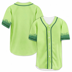 Maillot de baseball pour équipes, col rond oversize, manches courtes, style hip-hop, vente en gros, maillot de baseball uni de haute qualité pour hommes - Product Image 1