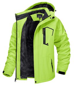 Men's Winter Motorcycle Leather Eco-Friendly Lightweight Breathable Windproof Zipper Coat <b>Green</b> Custom Logo - Product Image 5