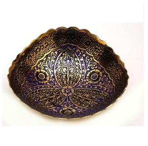 Cuenco Decorativo de Aluminio Pintado a Mano para Servir Frutas Secas, con Acabado Tradicional, para Mesa - Product Image 4