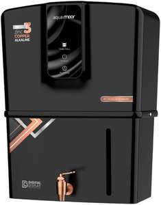 Purificador de agua AQUA MOOR BLACK WATER con sistema RO, zinc, cobre, alcalino, TDS, capacidad de almacenamiento de 12L, indicador LED, material de grado alimenticio. - Product Image 3