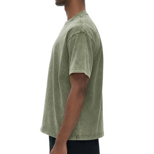 T-shirt Oversize Homme Personnalisé Fournisseur de Vêtements Tendance Fabricants de Vêtements 100% Coton Manches Courtes 280 grammes - Product Image 2
