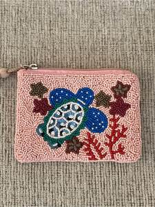 Handcrafted Embroidered Beaded Coin Pouch Luxury <b>Mini</b> Wallet with Premium Artisan Detailing - Product Image 1