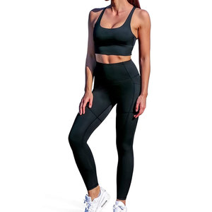 Conjunto de Yoga para Mujer de Diseño Moderno y Alta Calidad, Transpirable, de Secado Rápido y Ecológico, Conjunto de 2 Piezas al por Mayor - Product Image 1