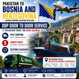 Service d'expédition Pakistan-Bosnie DDP Porte à Porte Fret Aérien Fret Maritime Dédouanement - Product Image 1