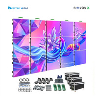 Mur vidéo LED portable facile à installer pour intérieur et extérieur P2.6 P2.97 P3.91 P4.81, affichage LED de location à épissure sans soudure