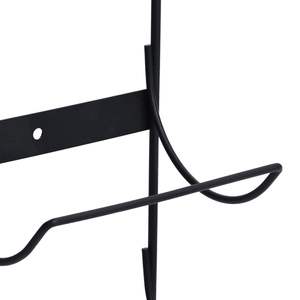 Porte-vin mural en fer noir pour 5 bouteilles, accessoire élégant pour bar à domicile - Product Image 6