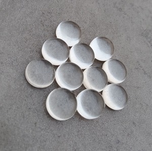 Pierre précieuse naturelle en quartz cristal rond brillant, cabochon, pierre noire polie de 3 mm à 30 mm pour la fabrication de bagues, pendentifs et bijoux - Product Image 2